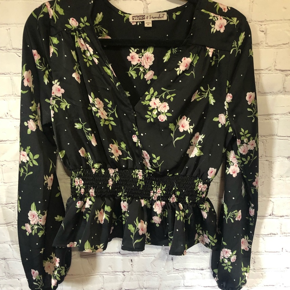 Flower print blouse